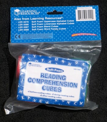 NOS Learning Resources Reading Comprehension Cubes 6 Foam All Grades | eBay