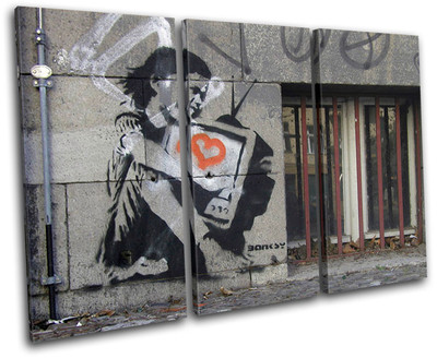 Poster Toile Street Art Banksy – Rat Graffiti Pop – Impression Moderne – Bold Bloc Design