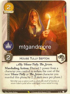 A Game of Thrones 2.0 LCG - 1x #C015 House Tully Septon - Valyrian Draft Pack