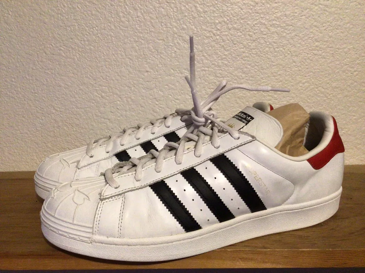 Men’s Adidas Originals Superstar x NIGO Bearfoot Size 11.5 White Sneakers  S75552