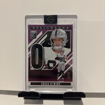 2025 Panini Donruss Elite BROCK BROWERS Purple Spellbound #/49 #21 RAIDERS