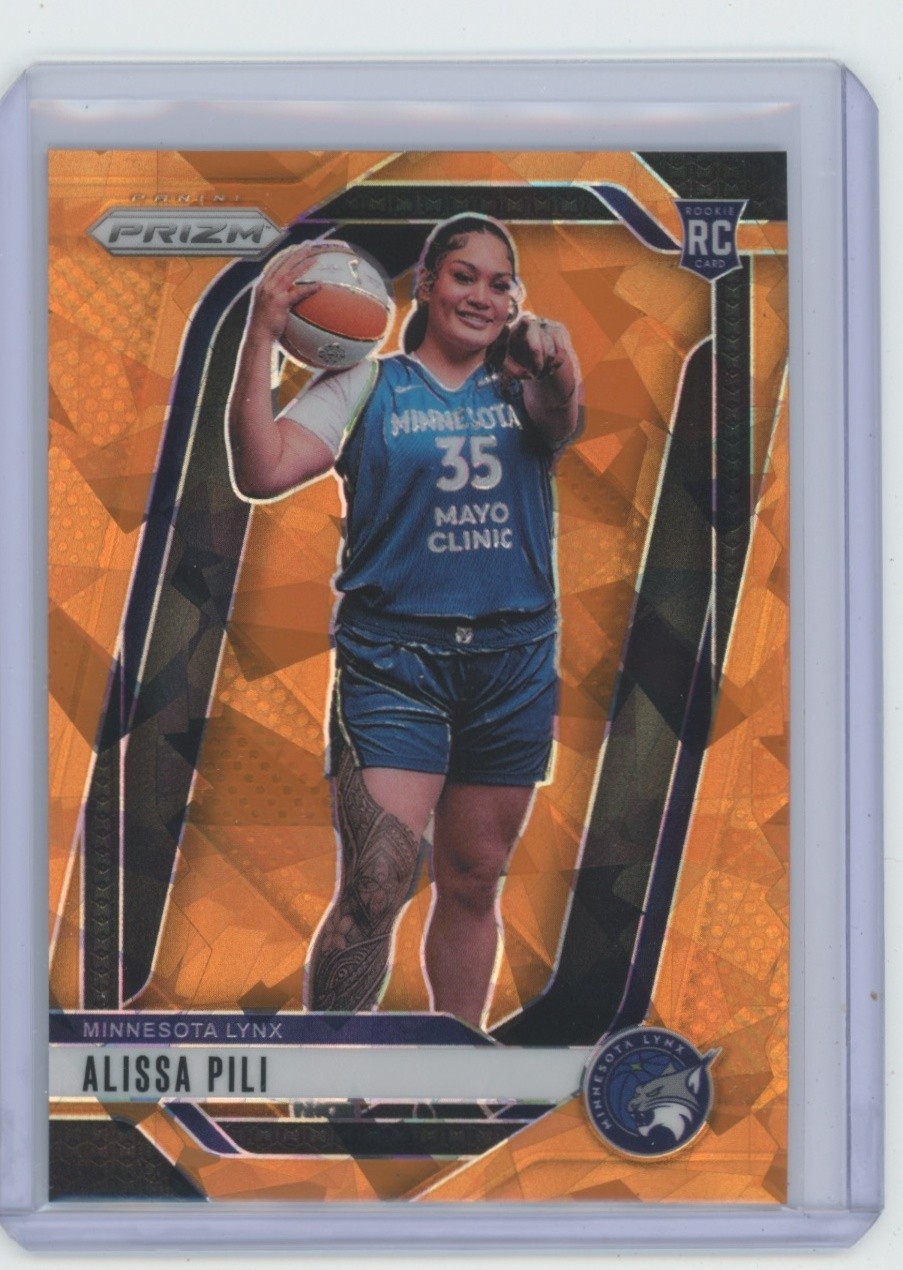 Alissa Pili Ice Orange Prizms 2024 Panini Prizm WNBA #150