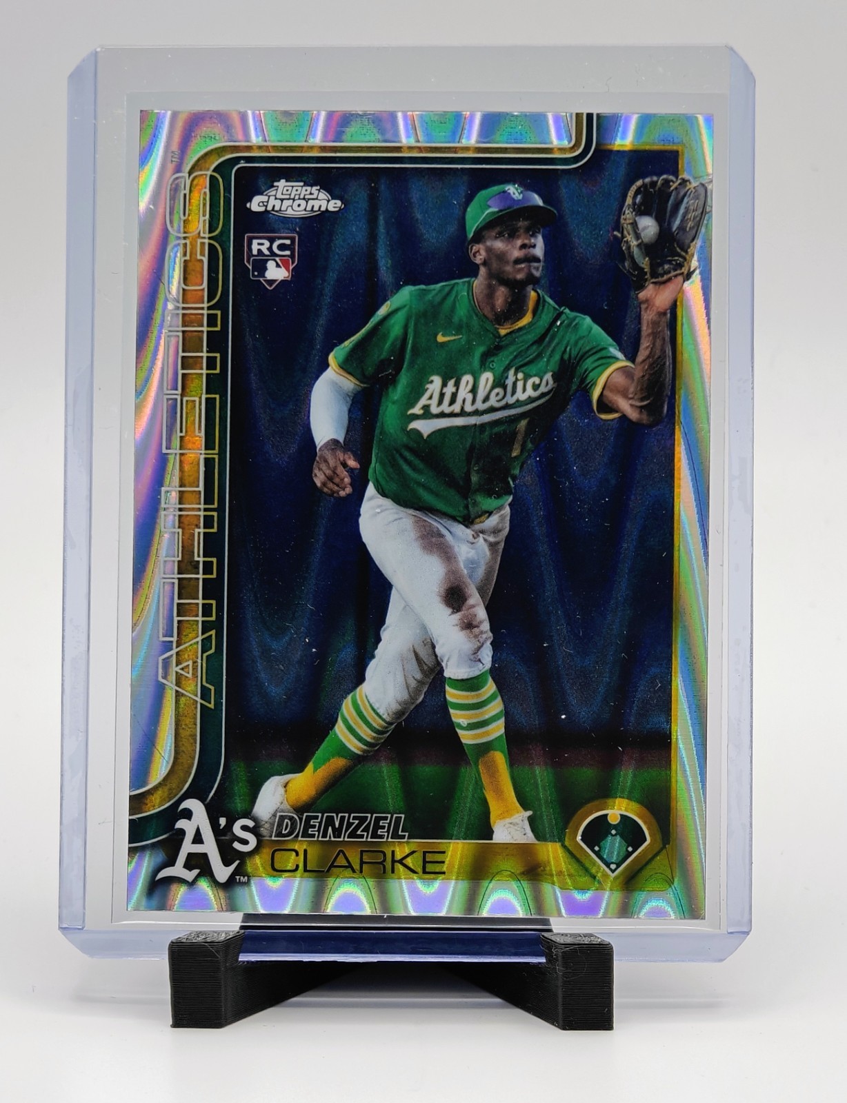2025 Topps Chrome Update Denzel Clarke #USC15  RayWave RC Athletics