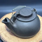 Wagners 1891 Original Cast Iron Tea Kettle Pot 2.5 QT Swivel Lid Handle USA READ