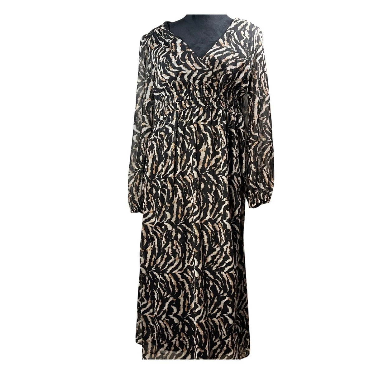 long black dress xl La Femme Women's Rhinestone Long Lace and Jersey Gown in Black main image 0