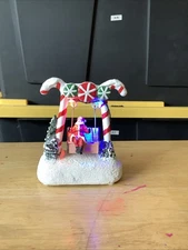 FG Square Candy Cane Swing Table Accent