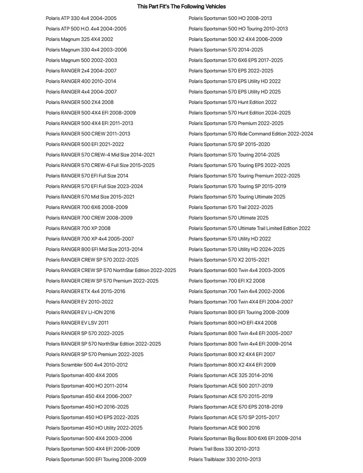 Tusk Stainless Steel Typhoon Brake Rotor, Front For Polaris RANGER EV 2010-2022 - Image 2 of 2