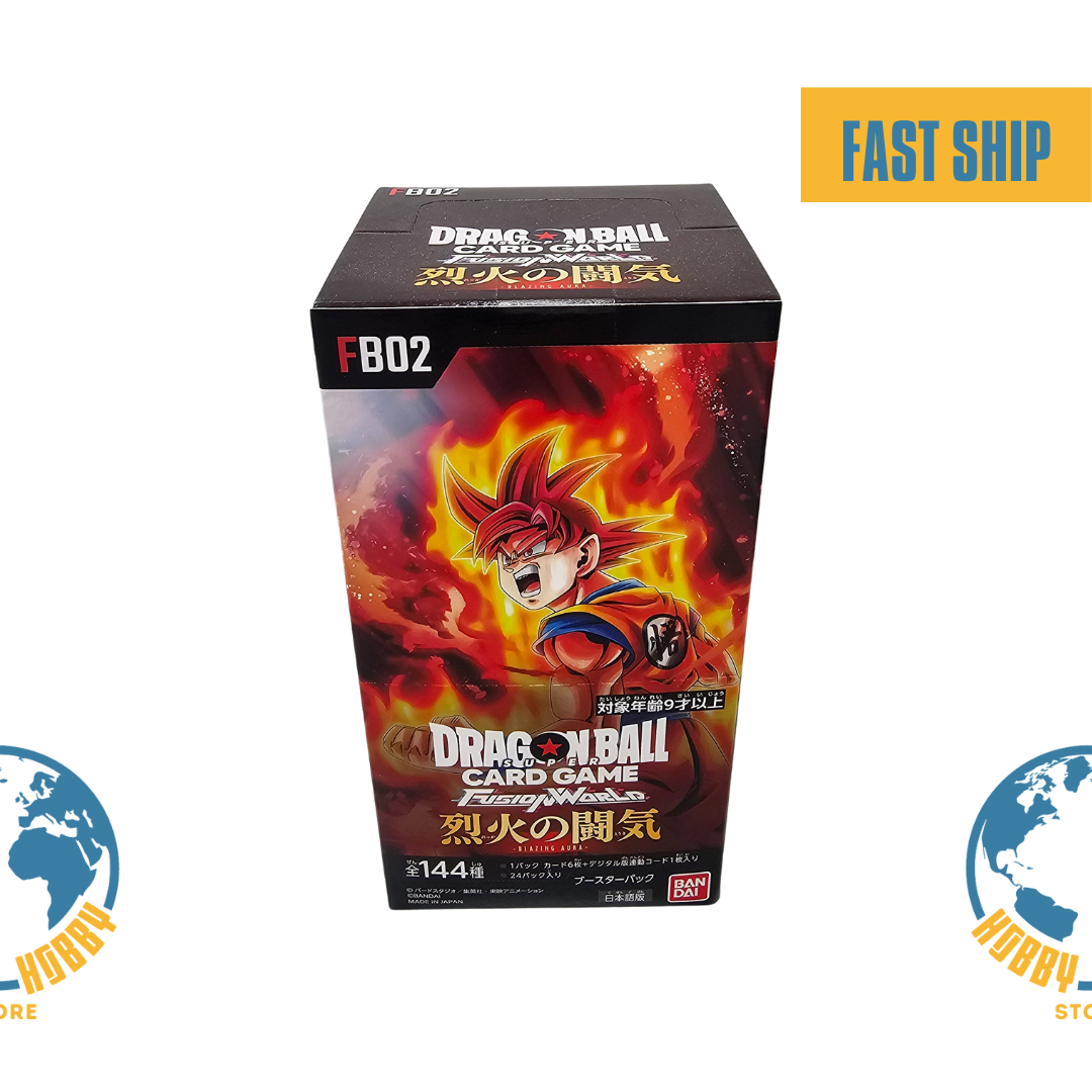 Dragon Ball Super Card Game Fusion World FB02 Blazing Aura Booster Sealed Box Dragon Ball Super Card Game Fusion World FB02 Blazing Aura Booster Sealed Box