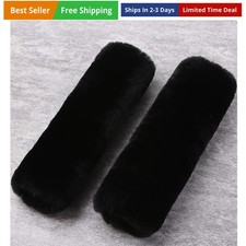 Authentic Sheepskin Car Seat Belt Pad2 Pack Soft Seat Belt Cover For Shoulde...