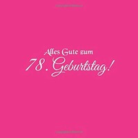GäStebuch 78. Geburtstag, Geschenk, Dekoration, Erinnerungsbuch, Party