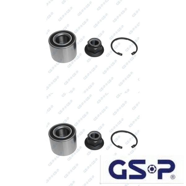 2X Radlagersatz GSP GK0976 2 Radlager Satz Links Rechts Hinterachse Hinten-image