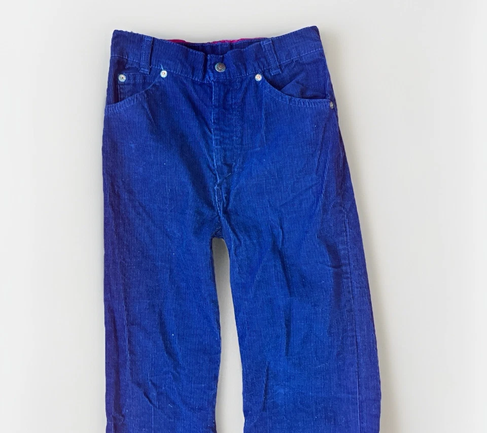 Pantalones de mezclilla Levi’s Cowgirls Favorite Garment corte bota azul marino cordones niñas 14 25x31 NOS Foto 2 de 4