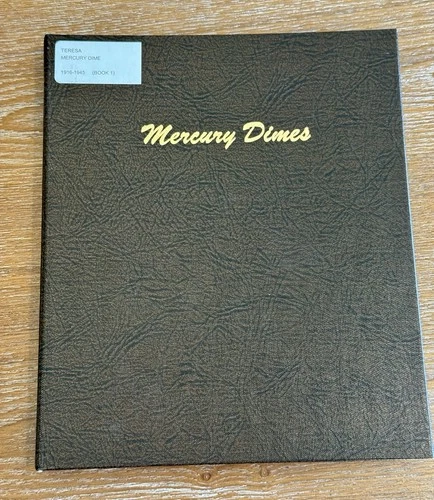 Mercury Dime Set 1916-1945 In Dansco Album 76 Coins, Missing 1916-D