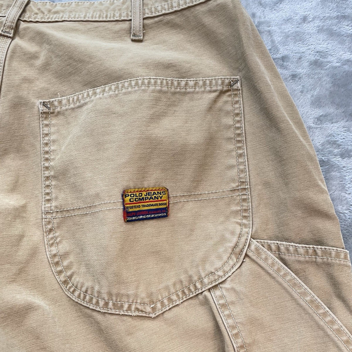 VTG Polo Jeans Company Ralph Lauren Pants Mens 34x31 Double Knee