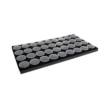Novel Box Gem Jar Jewelry Display Case with Foam Insert Various Sizes & Colors