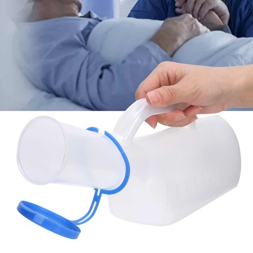 Men Plastic Urinal Male Elderly Bedridden Patient Urine Pee Bottle 1000ml - Picture 23 of 24
