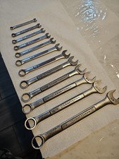 Vintage Craftsman USA VA SAE 12-Pt Wrench Set 1/4"-7/8" No-Skip 12-Pc COMPLETE