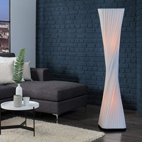 Moderne Design Stehlampe Harmony Weiß 120Cm Stehleuchte LichtsäUle Standlampe