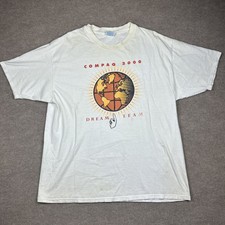 Vintage Compaq 2000 Dream Team Tech Tee Shirt Size XL Technology Computer