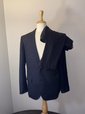 J Crew Ludlow Loro Piana 120 s Dark Navy Suit 42 R Slim Wool