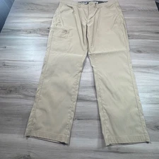 Eddie Bauer Mens 38x30 Tan Cargo Rainier Tech Pant Outdoor Hiking