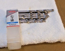 New Ruko Ten Pack Drill Bits #214069 1/4" (6.9 mm)  HSS-G DIN 338 ship free