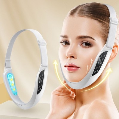 Facial Lifting Massager EMS Micro Current Face Slimming V Face Chin Belt Device