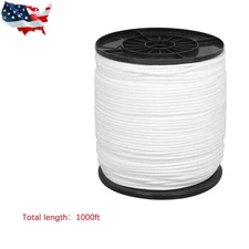 3/16" Nylon Rope 1000FT Solid Braid High UV and Abrasion Resistance Industrial