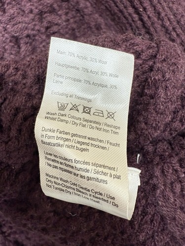 Joules Capability Poncho mit Zopfmuster Gr. S/M - Bild 8 von 8