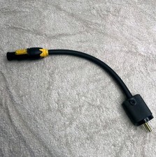 Edison Male to Neutrik Powercon True1 Female power Adapter cable 1 ft 300V