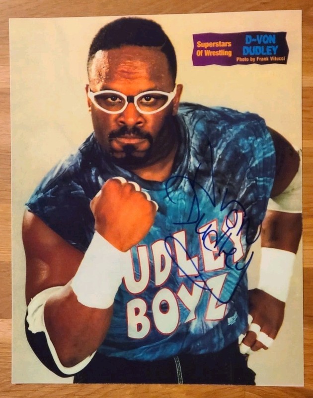 D-VON DUDLEY signed 8 X 10 photo ECW WWE WWF TNA pro wrestling autograph