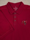 TOMMY BAHAMA Tampa Bay Buccaneers Red Short Sleeve Polo Shirt NFL Cotton Blend