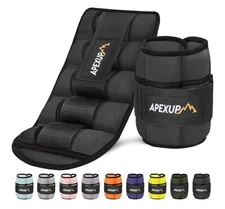 APEXUP Adjustable Ankle Weights for Women Men, Modularized Leg Weight Straps