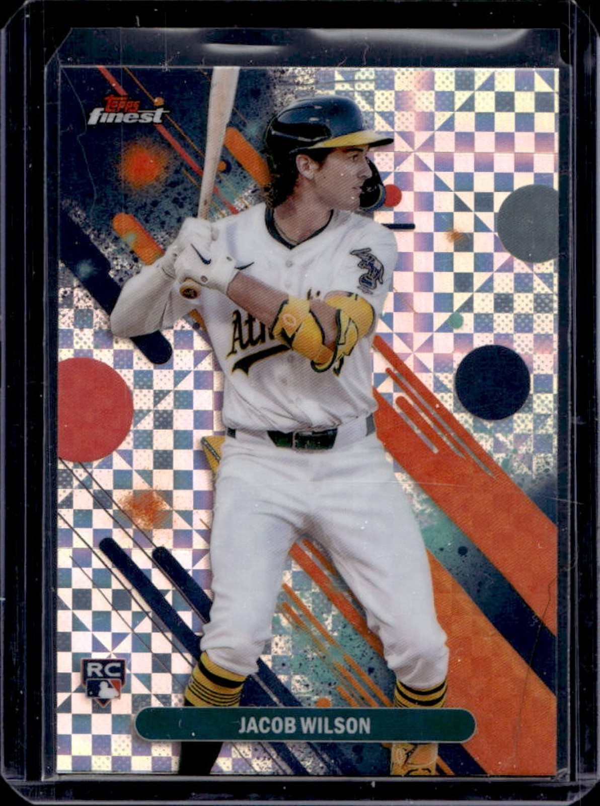 2025 Finest Jacob Wilson Common Refractor X-Fractor RC #61 Athletics