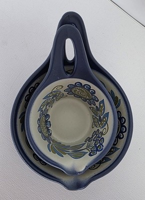 Norway Figgjo Flint Tor Viking Flameware Vulcanus Sauce Dish With Spout Set Of 2