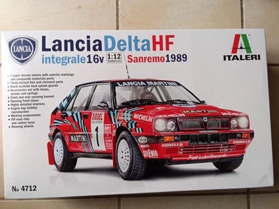Maquette Italeri Lancia Delta HF intégrale 16v 1/12 neuve - Photo 1/2