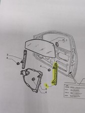 GUIDA VETRO SPORTELLO ANTERIORE DESTRO LANCIA Y (1995-2003) 46545352