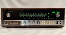 Vintage HEATHKIT AR-15 STEREO RECEIVER WOOD CASE Works great