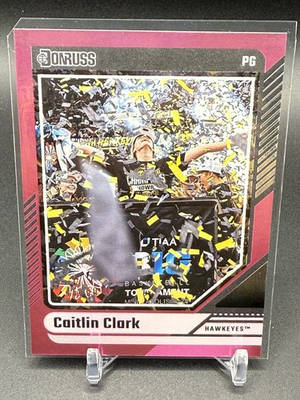 #ad Caitlin Clark 2024 Panini Caitlin Clark Collection #14 Pink Donruss #45 50 $249.00