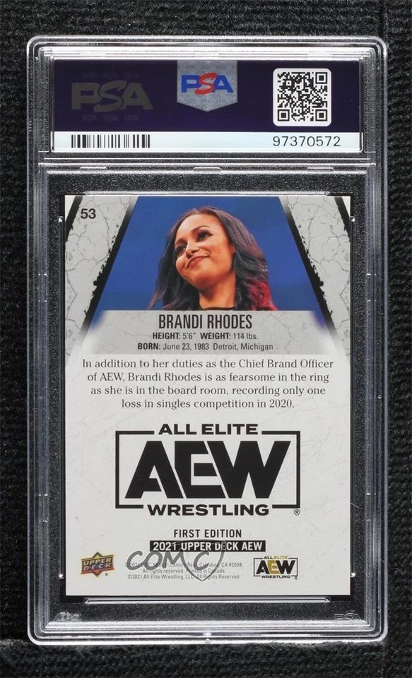 PSA/DNA 2021 AEW All Elite Wrestling Eden Stiles PSA/DNA Authentic Card & Auto - Image 2 of 2