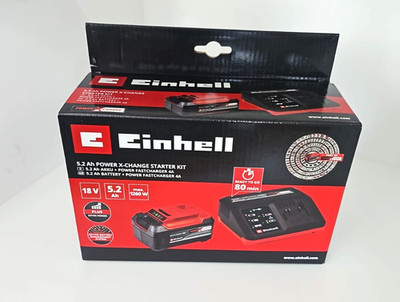 Einhell Akku Ladegerät Set PXC-Starter-Kit 5,2Ah & 4A Schnellladegerät