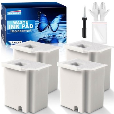 4 PCS Waste Ink Pad Replacement Ecotank ET2800 ET4800 ET2720 ET2803 Box