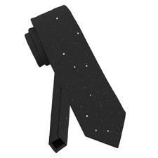 Qutdiuzy Glitter Mens Suit Ties, Formal Ties for Men Sparkling Striped Black