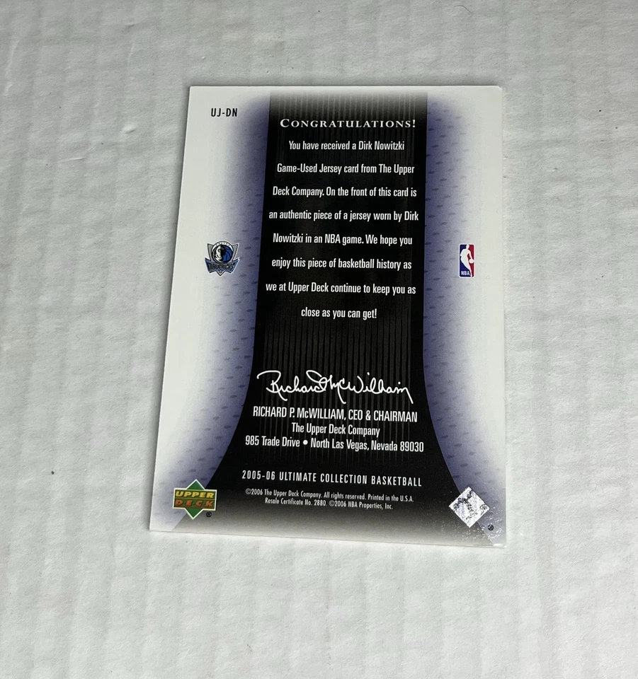 2005-06 Ultimate Collection DIRK NOWITZKIv Patch! SSP! /75! HOF 🔥🔥 RARE - Image 2 of 2