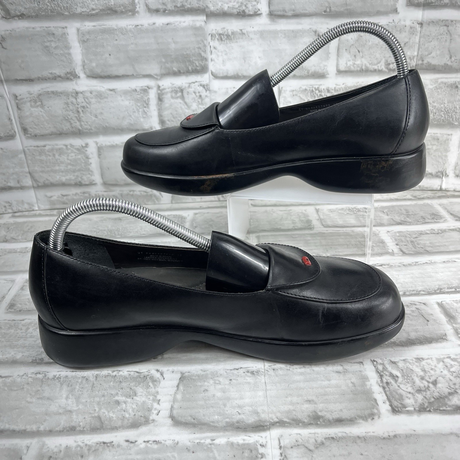 SAOLA Mocassini comodi Dansko Desiree donna taglia 41 10 5 11 in pelle nera suola flessibile