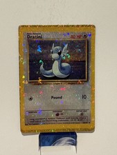 Pokemon TCG Prisma Holo Golden Sticker Dratini 26 Base Set