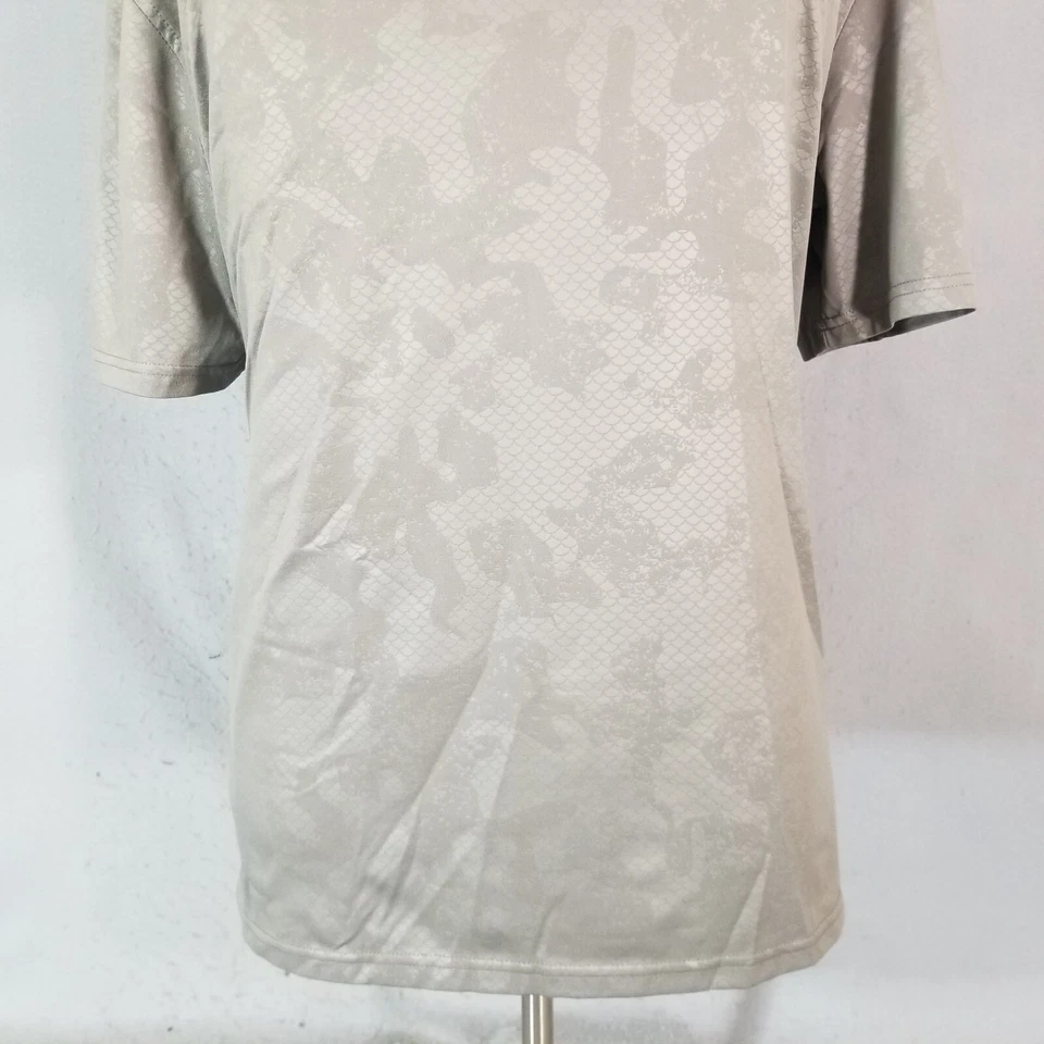 Reel Legends Polo Hombre XL Extra Grande Gris Corte Seco Ventilado Pesca Exterior Foto 3 de 4