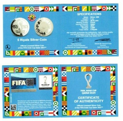 2021 FIFA Arab Cup Qatar 2021 Commemorative 1 oz Silver 5