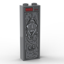 Custom Print auf LEGO ® 1x2x5 Stein - Verbrecher in Karbonit eingefroren