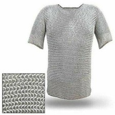 Medieval 70" Chest Size Chainmail Shirt Butted Aluminum Chain Mail